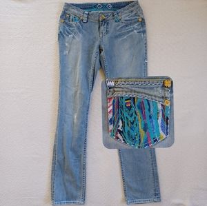 coogi ♡ embroidered jeans 5/6 streetwear denim